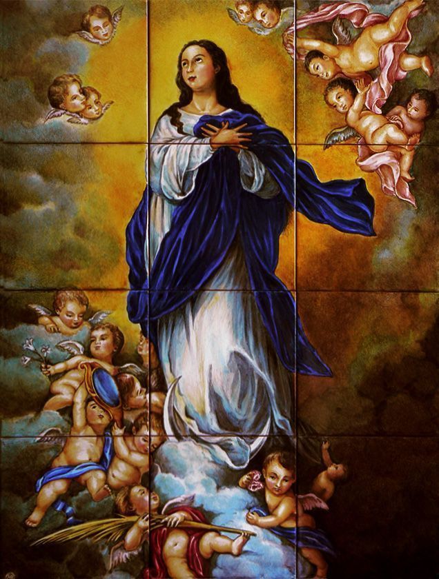 retablo cerámico de la Inmaculada de Murillo