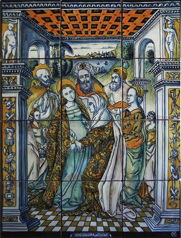 Visitación de la Virgen María a su prima isabel. N. Pisano